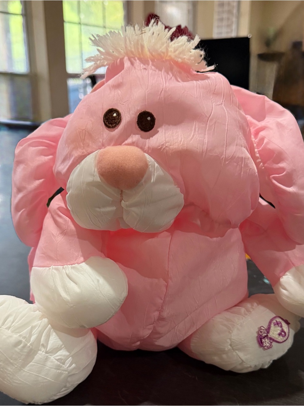 VTG Fisher Price pink bunny Puffalump 1986